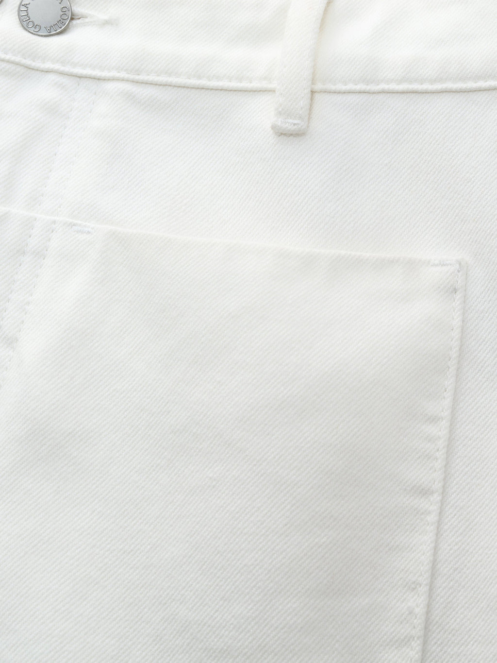 100% Cotton Denim Women Wide Leg Jeans With Belt
