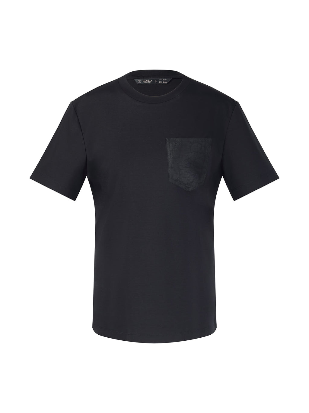 100% Cotton Women T-Shirt With 18MM Gambiered Canton Gauze Pocket