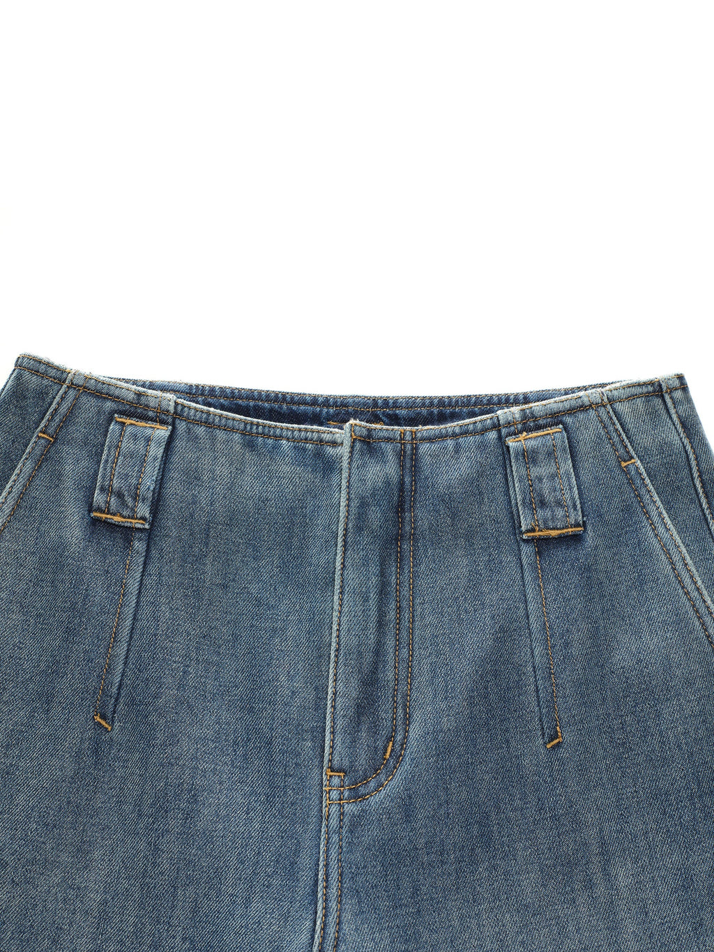100% Cotton Denim Fleece Lined Women Wide Leg Jeans