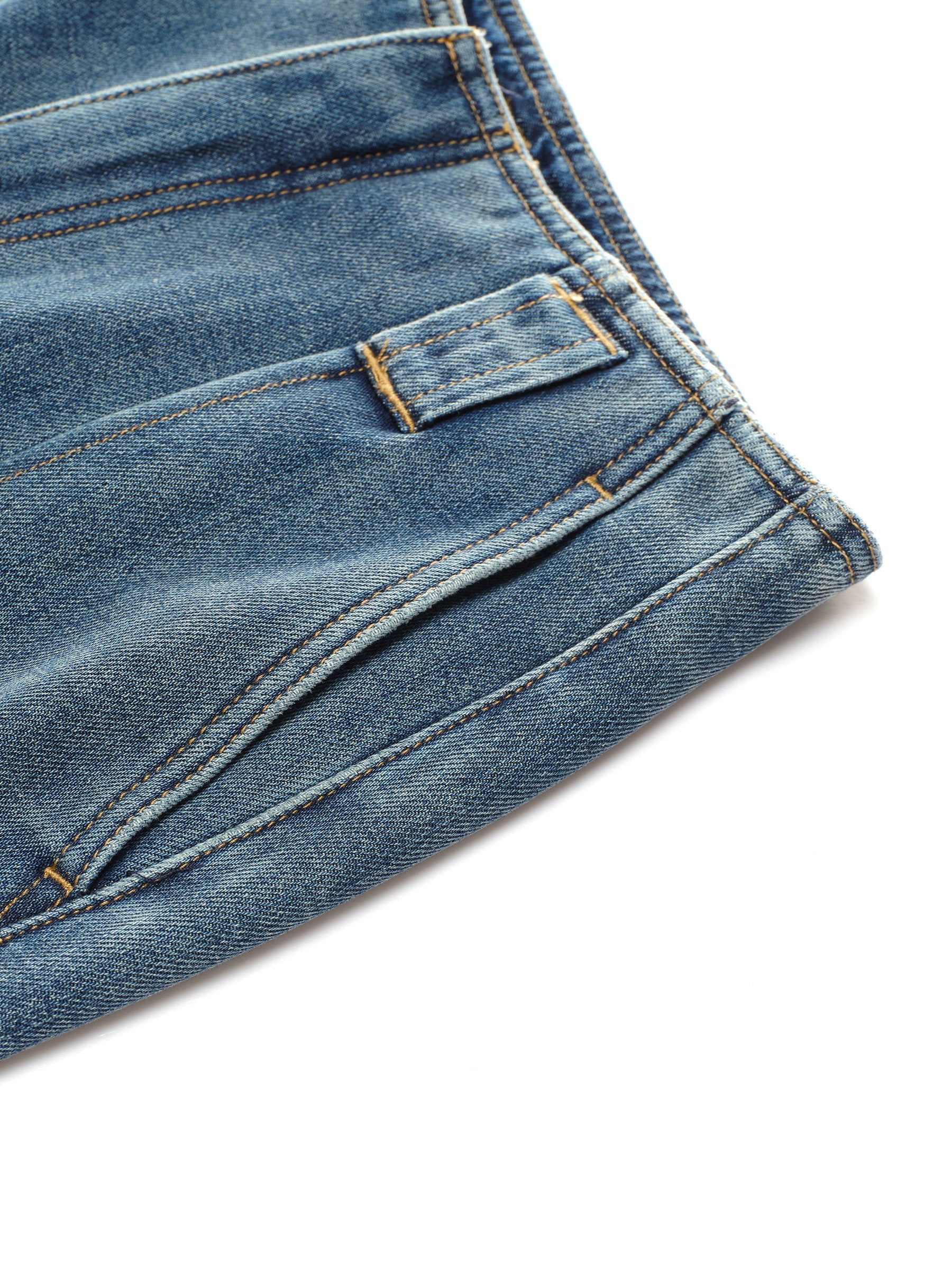100% Cotton Denim Fleece Lined Women Wide Leg Jeans