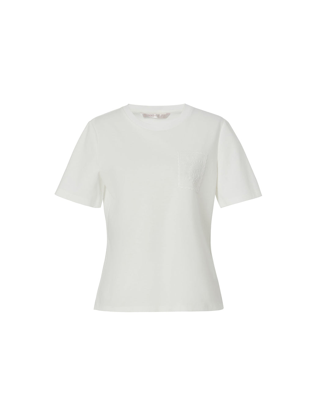 100% Cotton Paisley Embroidered Women T-Shirt