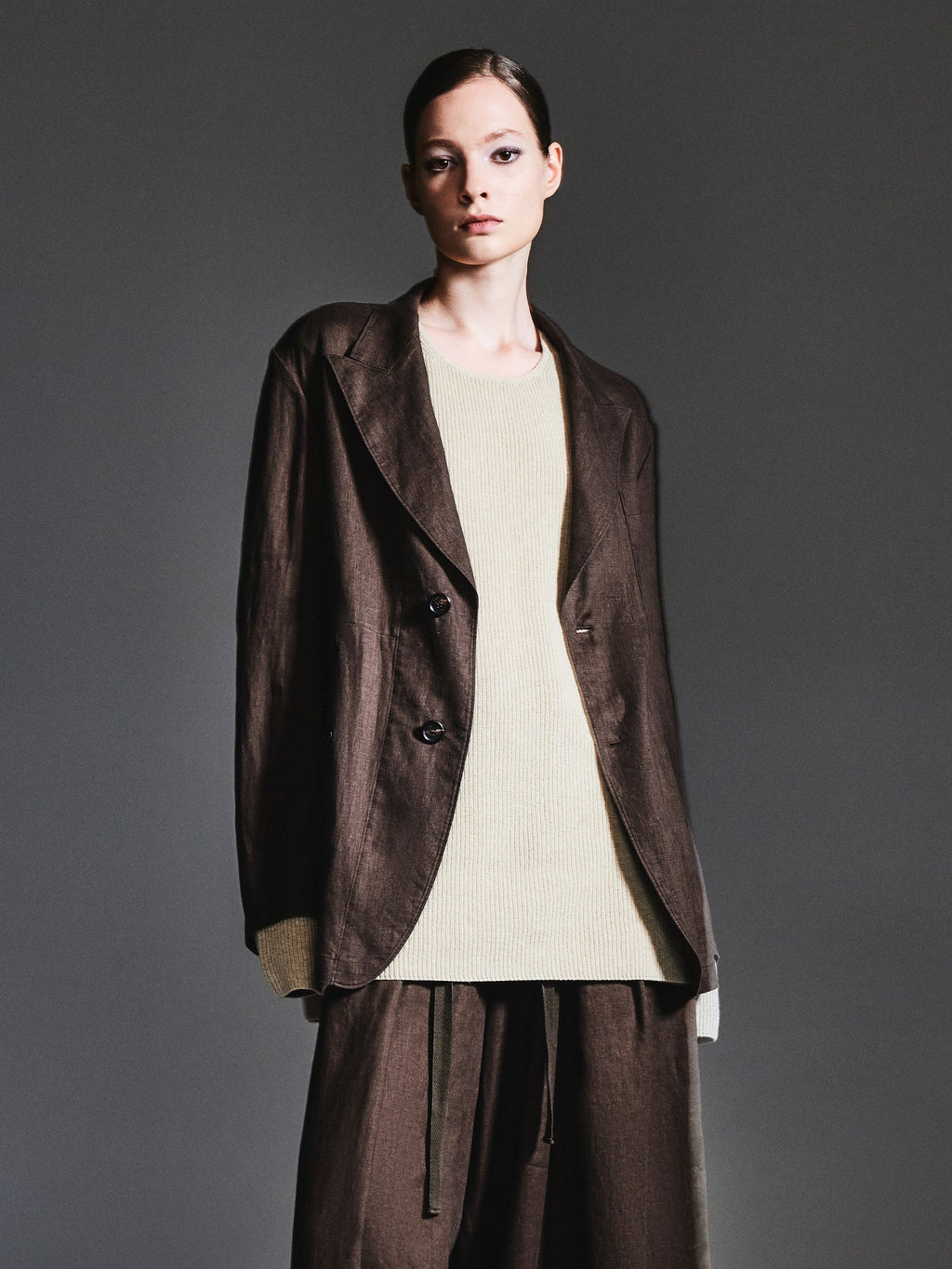 100% Linen Loose Fit X-Line Unisex Blazer