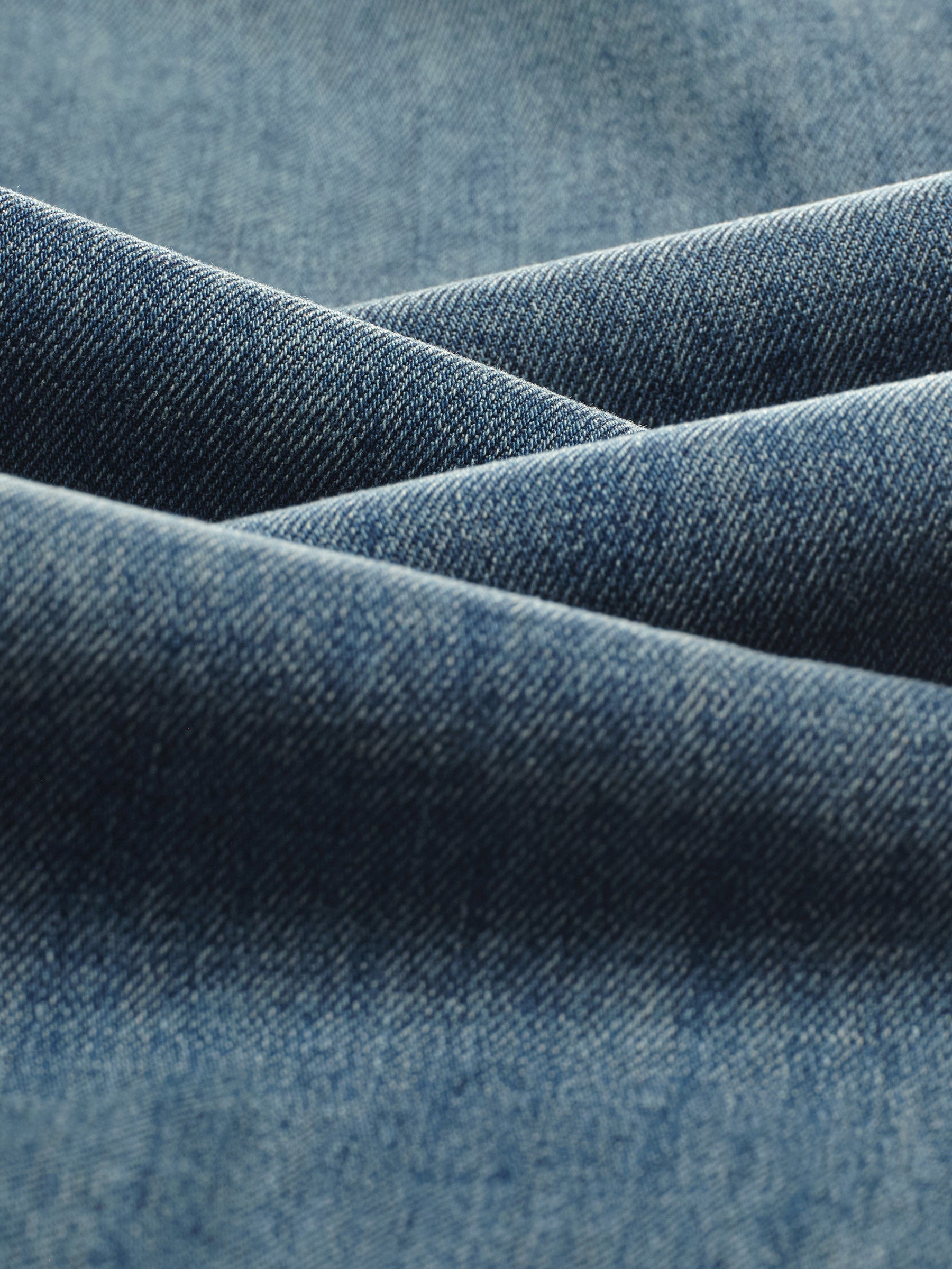 100% Cotton Denim Fleece Lined Women Wide Leg Jeans