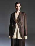 100% Linen Loose Fit X-Line Unisex Blazer